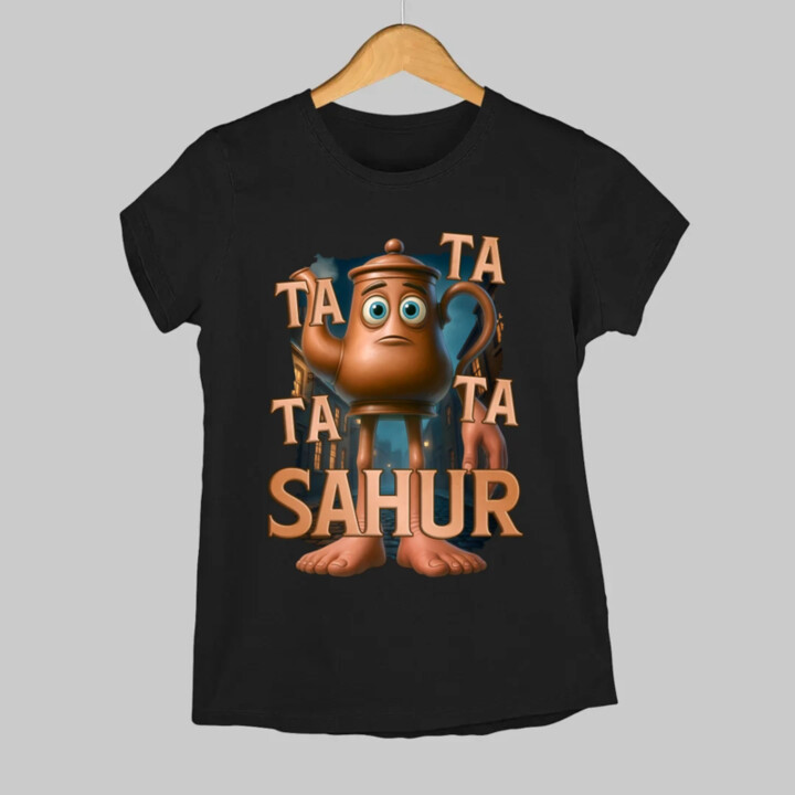 Ta Ta Ta Ta Sahur - Italian Brainrot - chodící kotlík  - dámské tričko s potiskem