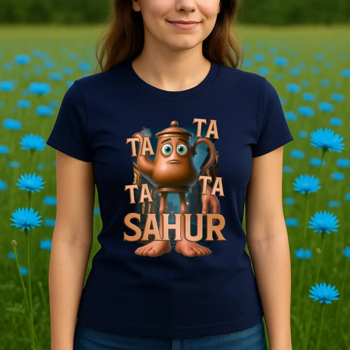 Ta Ta Ta Ta Sahur - Italian Brainrot - chodící kotlík  - dámské tričko s potiskem