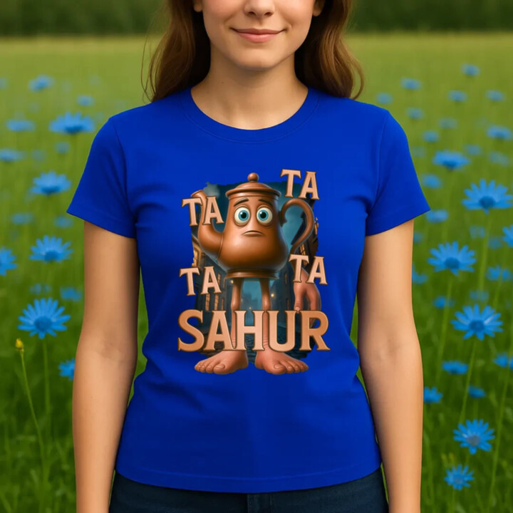 Ta Ta Ta Ta Sahur - Italian Brainrot - chodící kotlík  - dámské tričko s potiskem