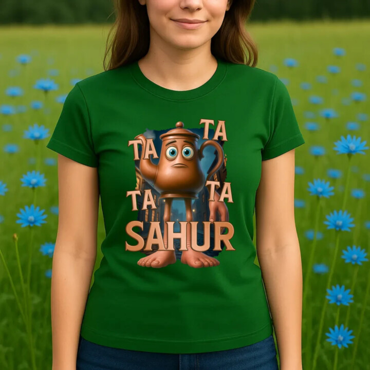 Ta Ta Ta Ta Sahur - Italian Brainrot - chodící kotlík  - dámské tričko s potiskem