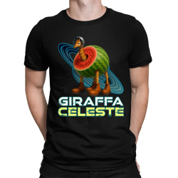 Giraffa celeste - Italian Brainrot - žirafa v melounu - pánské tričko s potiskem