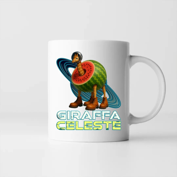Giraffa celeste - Italian Brainrot - žirafa v melounu - hrnek s potiskem
