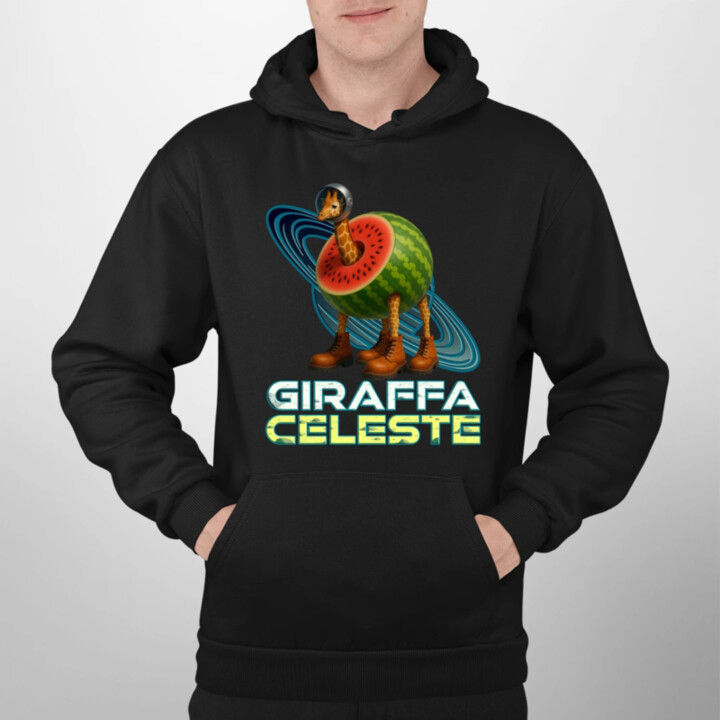Giraffa celeste - Italian Brainrot - žirafa v melounu - pánská mikina s potiskem
