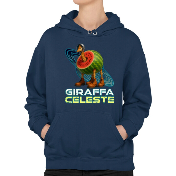 Giraffa celeste - Italian Brainrot - žirafa v melounu - dámská mikina s potiskem