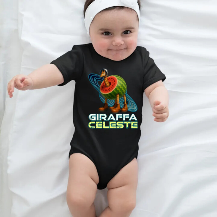 Giraffa celeste - Italian Brainrot - žirafa v melounu - dětské body s potiskem