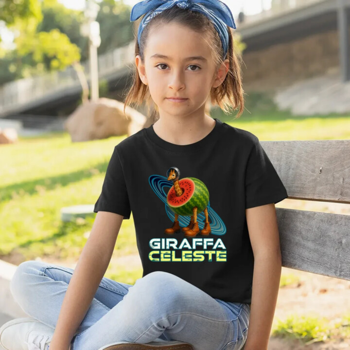 Giraffa celeste - Italian Brainrot - žirafa v melounu - dětské tričko s potiskem