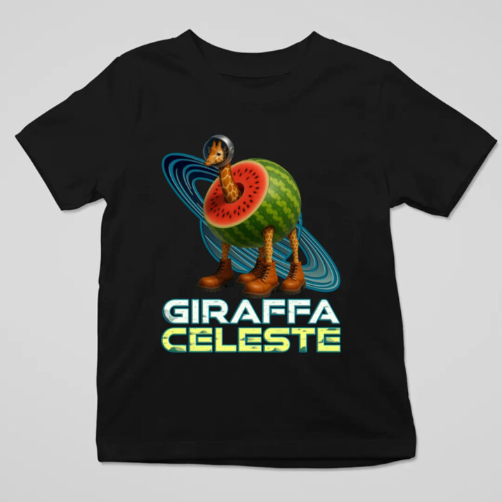 Giraffa celeste - Italian Brainrot - žirafa v melounu - dětské tričko s potiskem