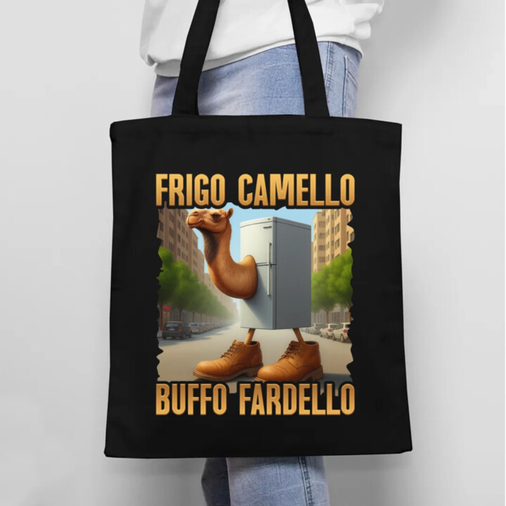 Frigo Camello Buffo Fardello - Italian Brainrot - velbloud lednička - taška s potiskem
