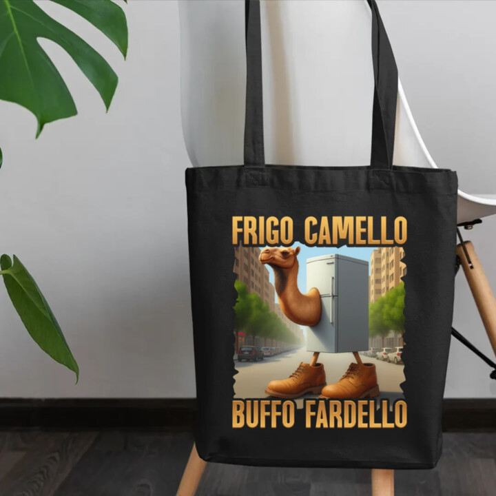 Frigo Camello Buffo Fardello - Italian Brainrot - velbloud lednička - taška s potiskem