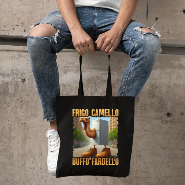 Frigo Camello Buffo Fardello - Italian Brainrot - velbloud lednička - taška s potiskem