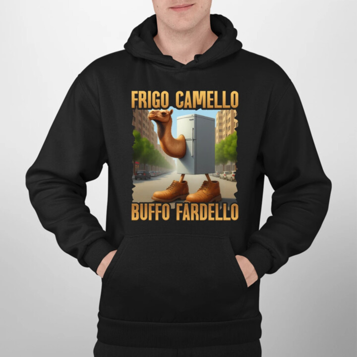 Frigo Camello Buffo Fardello - Italian Brainrot - velbloud lednička - pánská mikina s potiskem