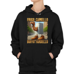 Frigo Camello Buffo Fardello - Italian Brainrot - velbloud lednička - dámská mikina s potiskem
