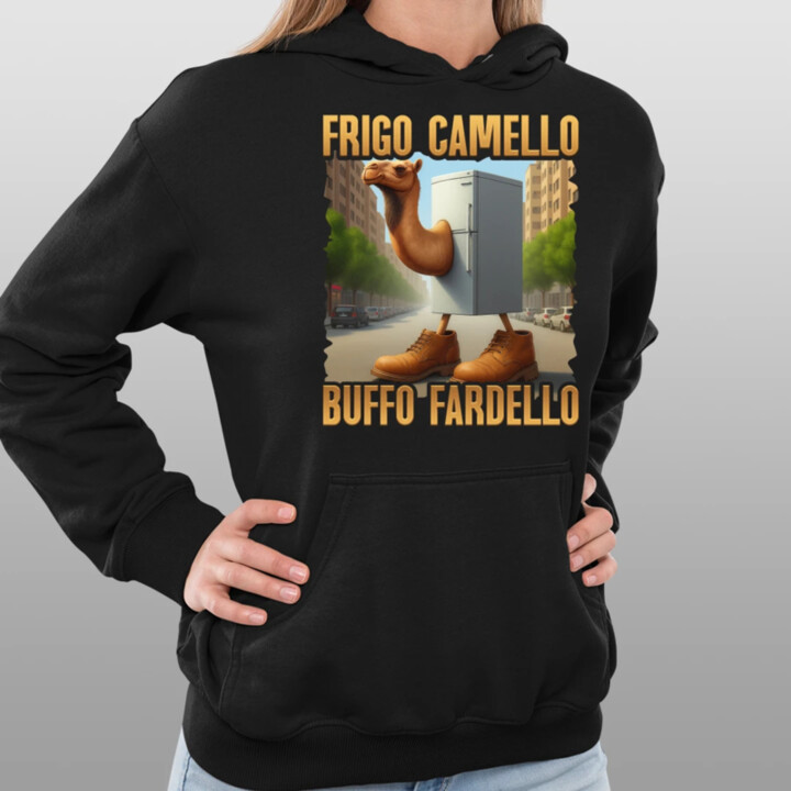 Frigo Camello Buffo Fardello - Italian Brainrot - velbloud lednička - dámská mikina s potiskem