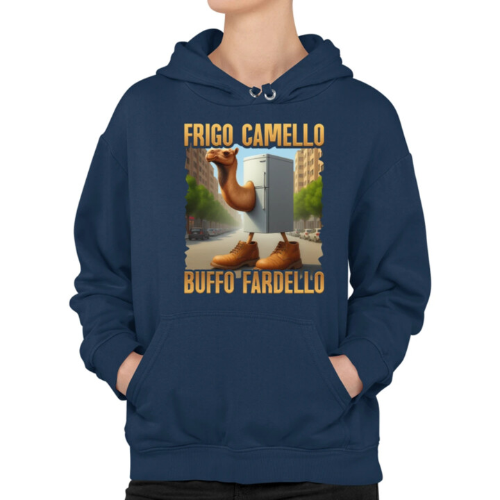 Frigo Camello Buffo Fardello - Italian Brainrot - velbloud lednička - dámská mikina s potiskem