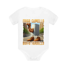 Frigo Camello Buffo Fardello - Italian Brainrot - velbloud lednička - dětské body s potiskem