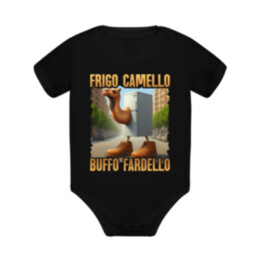 Frigo Camello Buffo Fardello - Italian Brainrot - velbloud lednička - dětské body s potiskem