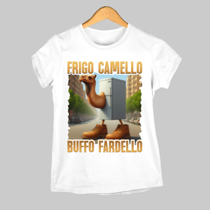 Frigo Camello Buffo Fardello - Italian Brainrot - velbloud lednička  - dámské tričko s potiskem