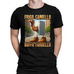 Frigo Camello Buffo Fardello - Italian Brainrot - velbloud lednička - pánské tričko s potiskem