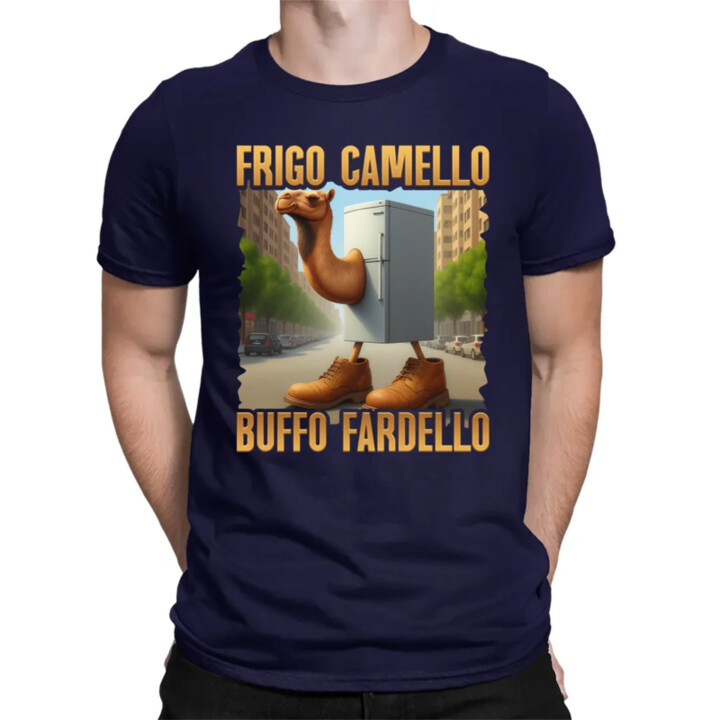 Frigo Camello Buffo Fardello - Italian Brainrot - velbloud lednička - pánské tričko s potiskem