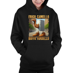 Frigo Camello Buffo Fardello - Italian Brainrot - velbloud lednička - dětská mikina s kapucí