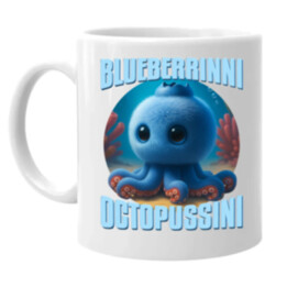 Blueberrinni Octopussini - Italian Brainrot - chobotnice borůvka - hrnek s potiskem