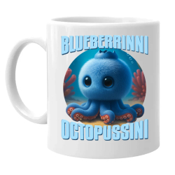 Blueberrinni Octopussini - Italian Brainrot - chobotnice borůvka - hrnek s potiskem