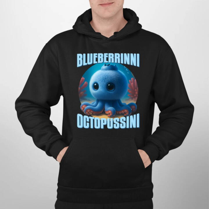 Blueberrinni Octopussini - Italian Brainrot - chobotnice borůvka - pánská mikina s potiskem