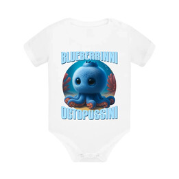 Blueberrinni Octopussini - Italian Brainrot - chobotnice borůvka - dětské body s potiskem