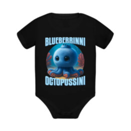 Blueberrinni Octopussini - Italian Brainrot - chobotnice borůvka - dětské body s potiskem