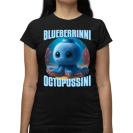 Blueberrinni Octopussini - Italian Brainrot - chobotnice borůvka  - dámské tričko s potiskem