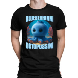Blueberrinni Octopussini - Italian Brainrot - chobotnice borůvka - pánské tričko s potiskem