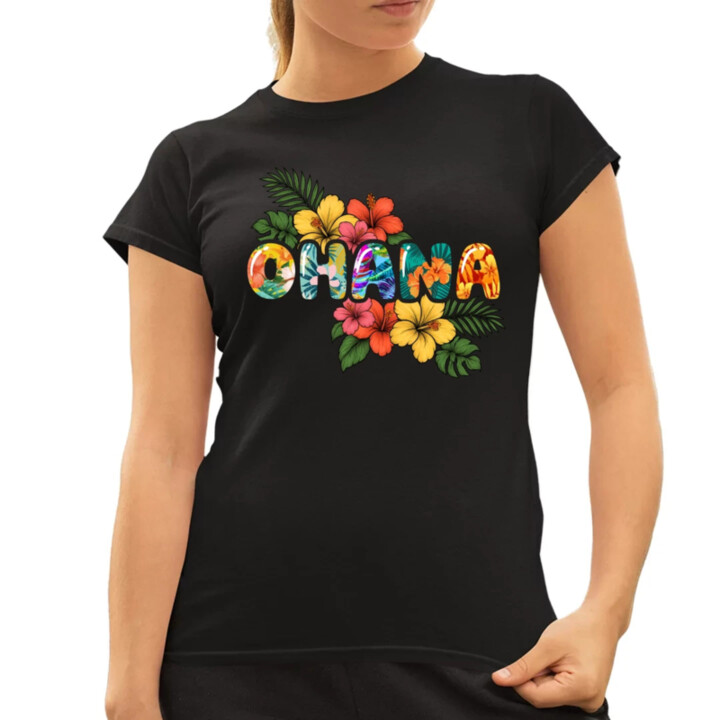 Ohana  - dámské tričko s potiskem pro fanoušky Lilo i Stich