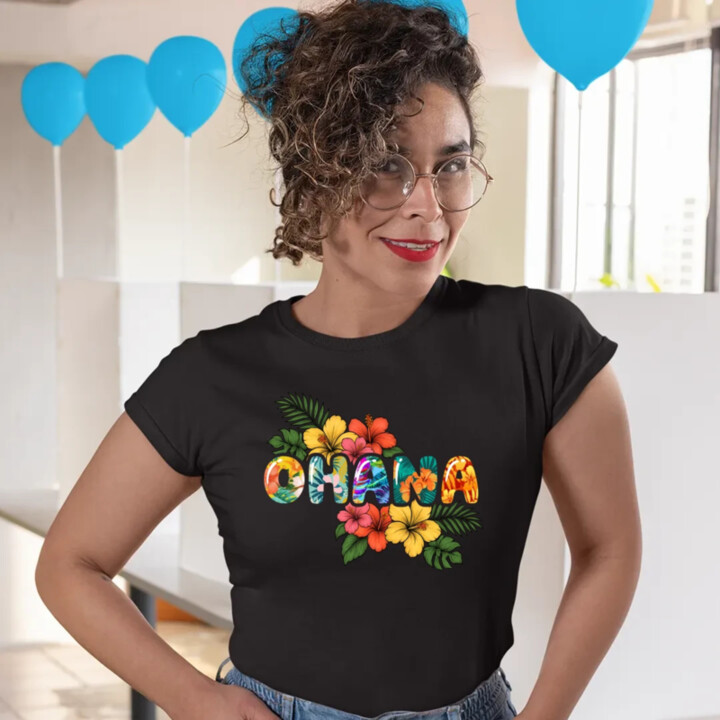 Ohana  - dámské tričko s potiskem pro fanoušky Lilo i Stich