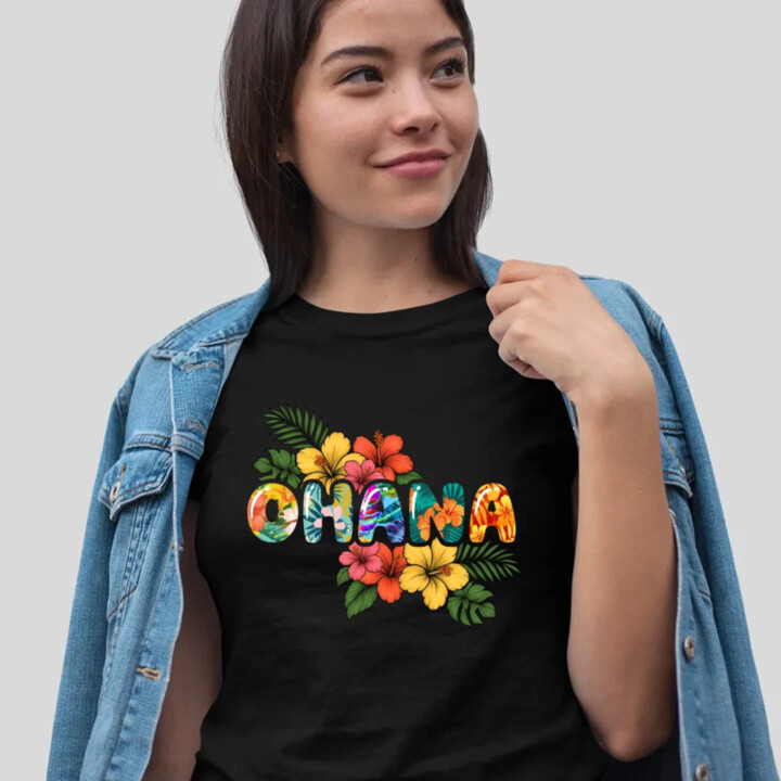 Ohana  - dámské tričko s potiskem pro fanoušky Lilo i Stich