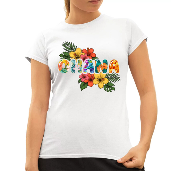 Ohana  - dámské tričko s potiskem pro fanoušky Lilo i Stich