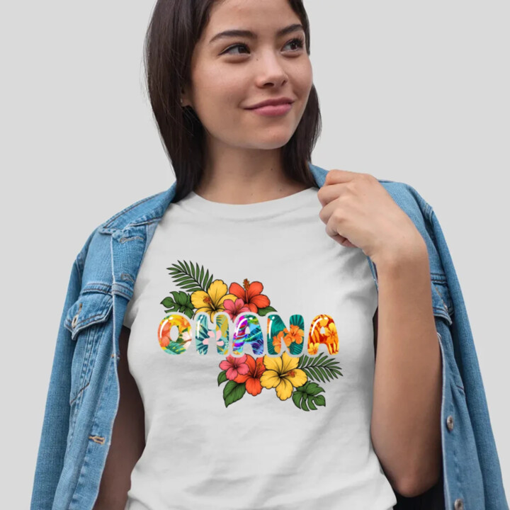 Ohana  - dámské tričko s potiskem pro fanoušky Lilo i Stich