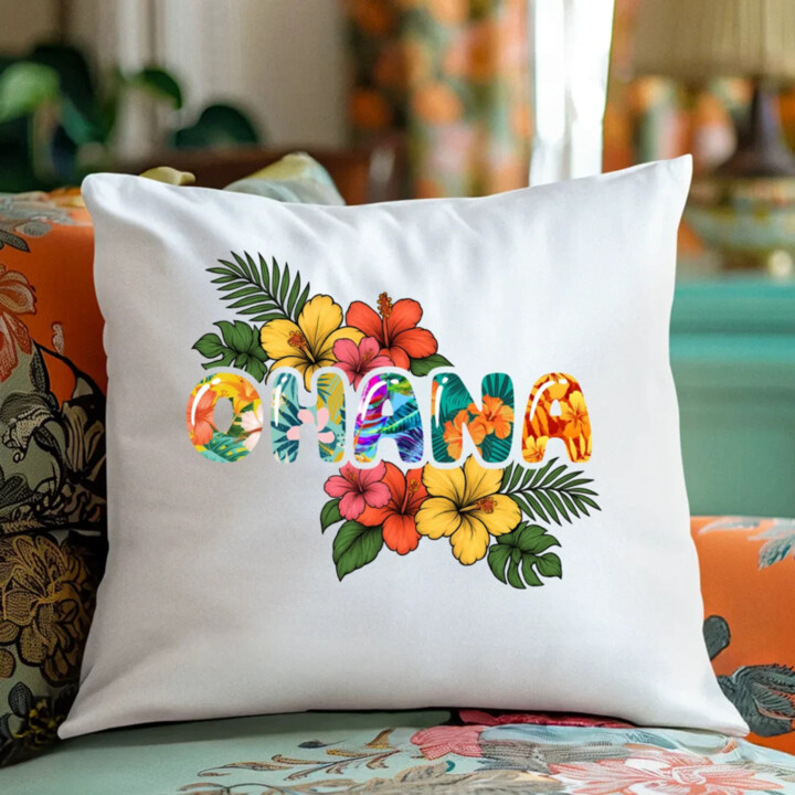Ohana - polštář s potiskem pro fanoušky Lilo i Stich