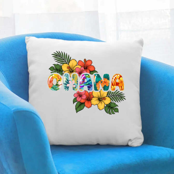 Ohana - polštář s potiskem pro fanoušky Lilo i Stich