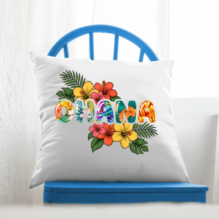 Ohana - polštář s potiskem pro fanoušky Lilo i Stich