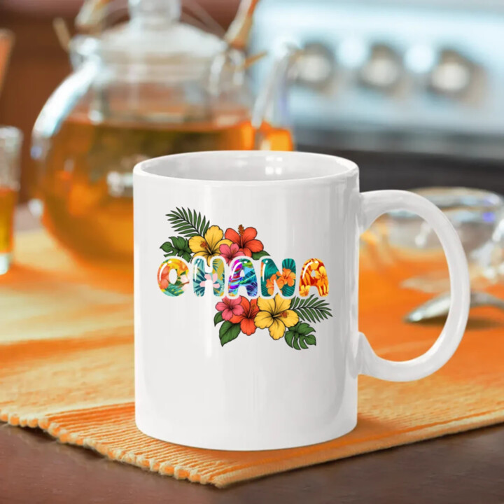Ohana - hrnek s potiskem pro fanoušky Lilo i Stich