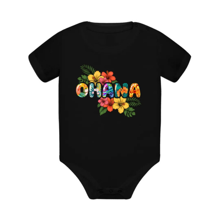 Ohana - dětské body s potiskem pro fanoušky Lilo i Stich