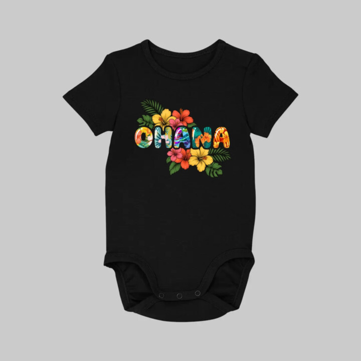 Ohana - dětské body s potiskem pro fanoušky Lilo i Stich