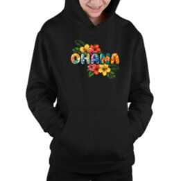 Ohana - dětská mikina s kapucí pro fanoušky Lilo i Stich