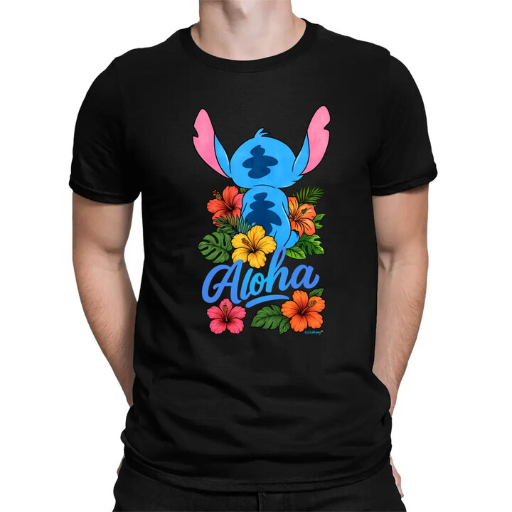 Aloha - pánské tričko s potiskem pro fanoušky Lilo i Stich