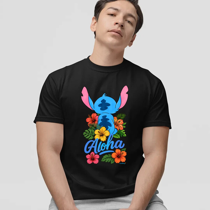 Aloha - pánské tričko s potiskem pro fanoušky Lilo i Stich