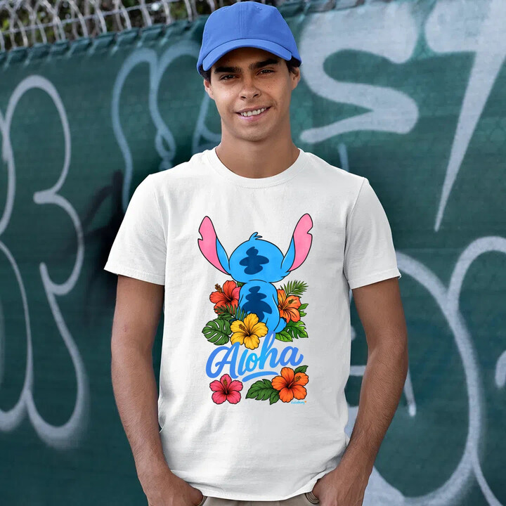 Aloha - pánské tričko s potiskem pro fanoušky Lilo i Stich
