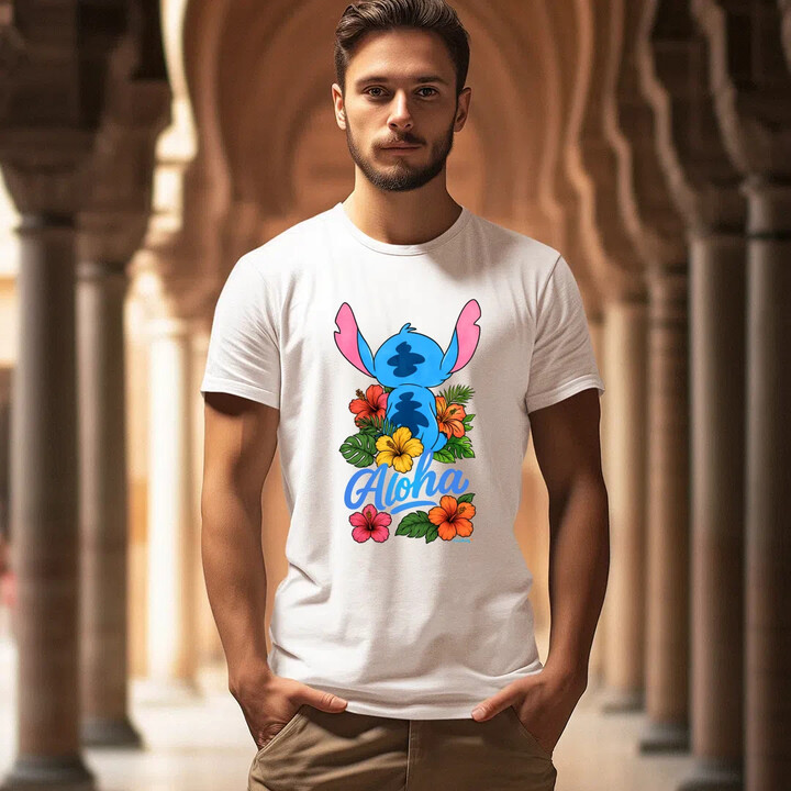 Aloha - pánské tričko s potiskem pro fanoušky Lilo i Stich
