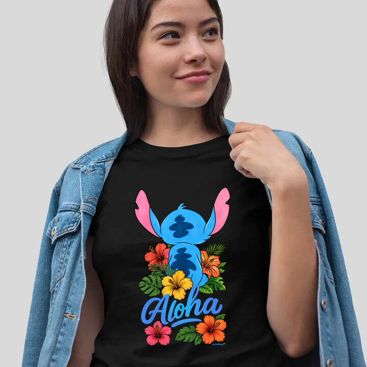 Aloha  - dámské tričko s potiskem pro fanoušky Lilo i Stich