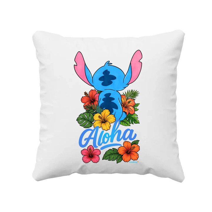 Aloha - polštář s potiskem pro fanoušky Lilo i Stich