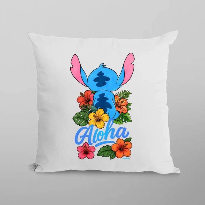 Aloha - polštář s potiskem pro fanoušky Lilo i Stich